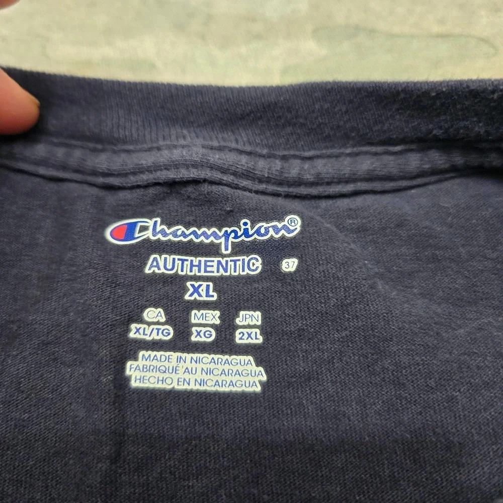 Champion Shirt Mens XL Blue Short Sleeve Shut Up and Fly - Picture 3 of 8